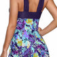 Women Above Knee Relax Fit Easy V-Neck Fabulous Printed Pattern Sleeveless Skirt Swimwear - WSW96761