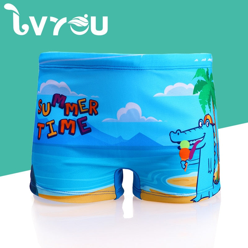 Boys Swimming Trunks Quick-drying Short Kids Cartoon Bathing Suits Swimwear