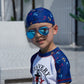 Kids Boy Swimwear 2pcs With Cap Short Sleeve Bodysuit