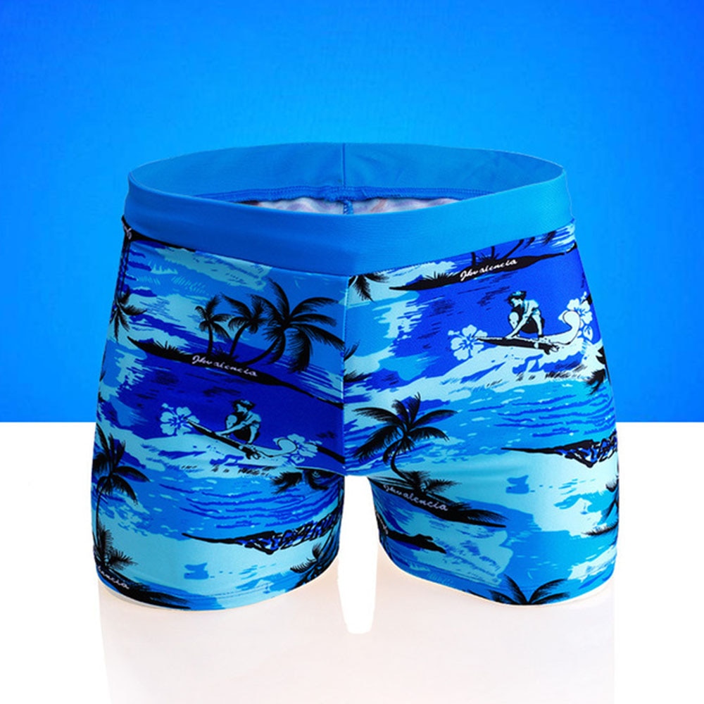 Boy Swimming Trunks Cartoon Printed Bathing Big Children's Swim Shorts