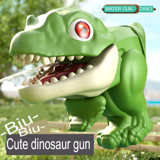 children's manual Q-cute dinosaur cartoon water gun can open its mouth to draw water and play with water toys street stall