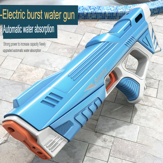 Water Splashing Festival electric water gun, one-click automatic water absorption, high-pressure continuous water fight, water toy