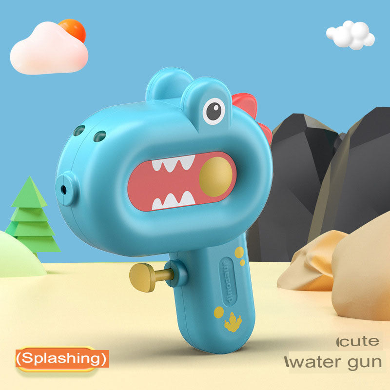 Children's dinosaur water gun toy push-type mini cartoon water gun outdoor beach water fight water toy