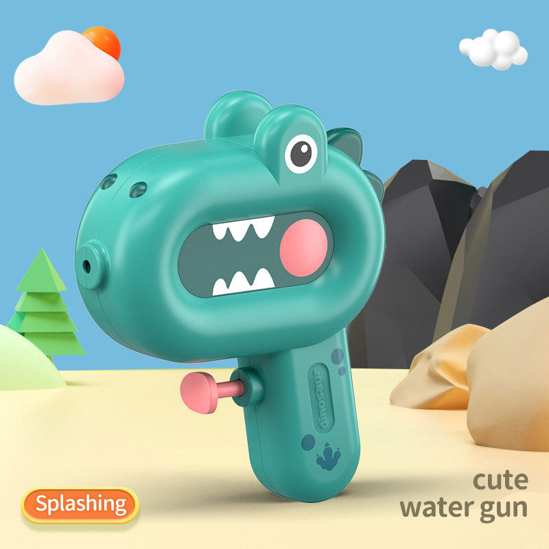 Children's dinosaur water gun toy push-type mini cartoon water gun outdoor beach water fight water toy