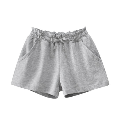 Kids Girls Summer Cotton Blank Solid Baby Casual Young Girl’s Swiming Shorts