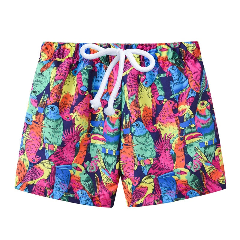 Kids Casual Board Shorts Boys Sports Shorts Printed Beach Shorts Summer Beachwear