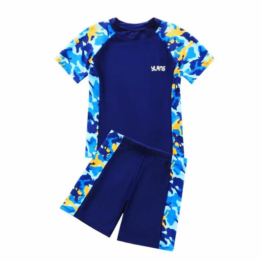 Kids Boys Students Quick-drying Sunscreen Boys Swimsuit