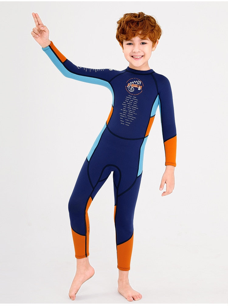 Kids Boys Diving Suit 2 Pieces Teenage Bathing Swimsuits