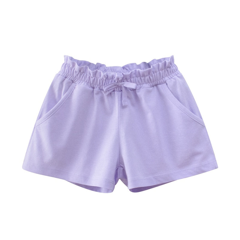 Kids Girls Summer Cotton Blank Solid Baby Casual Young Girl’s Swiming Shorts