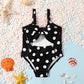 Toddler Girls Swimwear Cute Summer Infant Baby Dots One Piece Swimsuit
