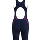 Water-repellent quick-drying women's knee-length swimsuit sports professional women's one-piece swimsuit with chest pad