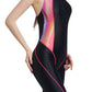 New waterproof and quick-drying imitation sharkskin women's knee-high five-point sports professional one-piece swimsuit with chest pads