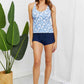 Women's Marina West Swim By The Shore Full Size Two-Piece Swimsuit in Blossom Navy