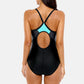 One Piece Women Sports Swimwear Black Color Beach Wear Training Bathing Suit
