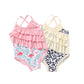 1-6Years Baby Girl Ruffles Straps Swimming Suit Summer Cute Children Girl Ruffles Bathing Suit