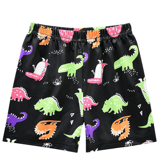 Boys Dinosaur Printed Short Summer Fashion Print Swimwear For Children Boys Cartoon Beach Shorts