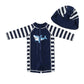 Boy Swimwear With Cap Baby Surfing Wear Kids' Swimming Suit