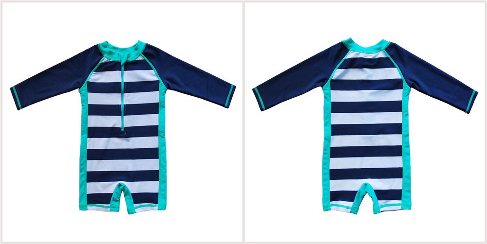Boys One-Piece Swimwear Infant Baby-boy Swimsuit Long Sleeves Toddler Beachwear