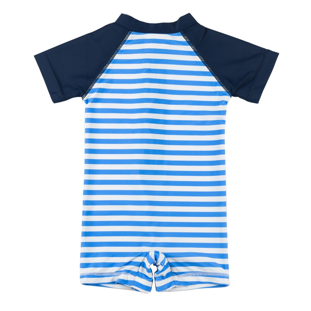 Baby Boys' Swimwear Summer Swimming Suits One-Piece Striped  Beachwear Sun Protection Infant Swimsuit