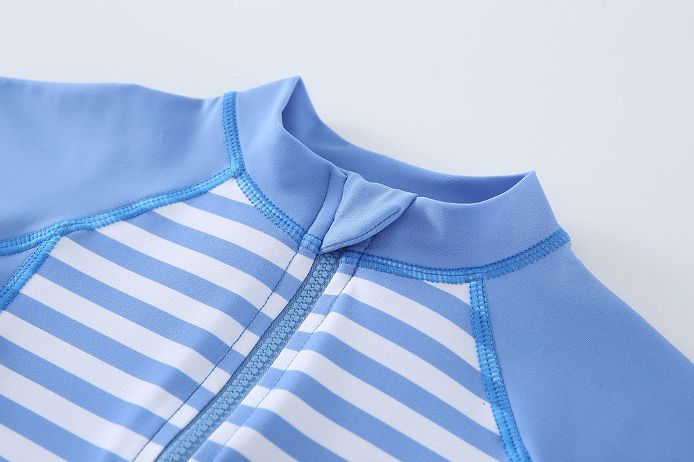 Baby Boys' Summer  Swimming Suits One-piece Short Sleeves Kids' Beachwear