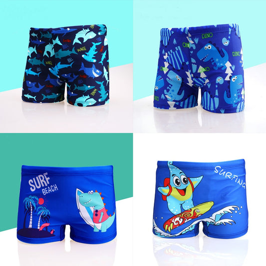 Boys Swimming Trunks Quick-drying Short Kids Cartoon Bathing Suits Swimwear
