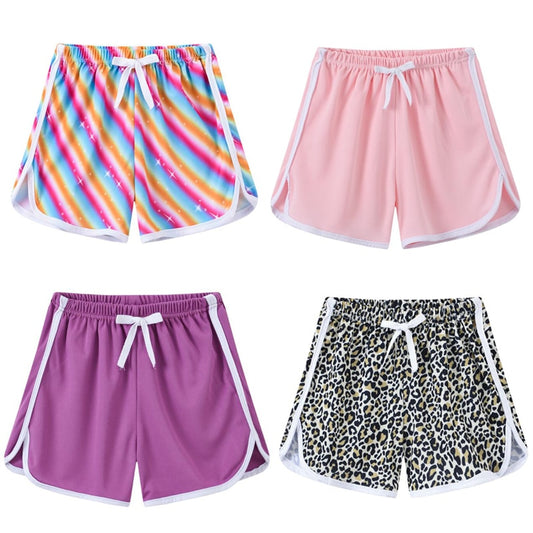 Kids Girls Summer Soft Cotton Casual Beach Shorts