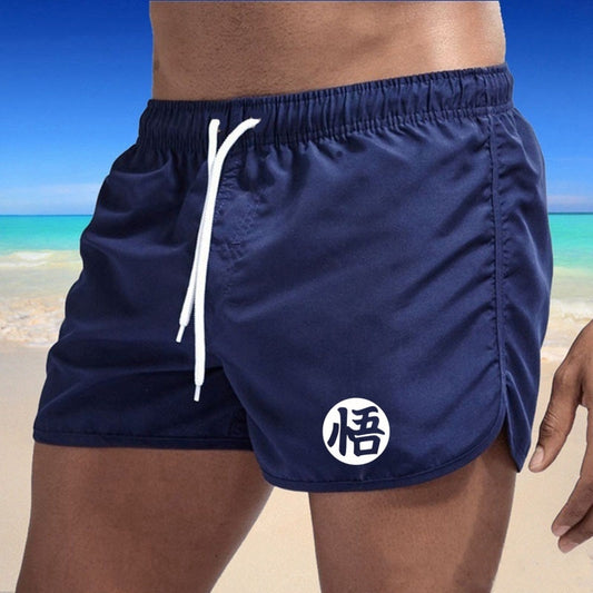2022 Comprehend Printed Beach Shorts Men Swimming Shorts Summer Quick Dry Men Swim Shorts
