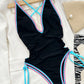 Women Sexy Bandage Swimwear Women Deep V Neck One Piece Swimsuit Female Backless Monokini Bathing Suits Swimming Suit