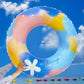 sequin two-color plaid swimming ring adult ins thickened swimming ring new outdoor inflatable armpit ring