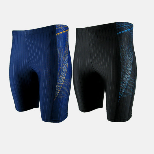 Mid-leg competitive swimming trunks new five-point swimming trunks/men's swimming trunks