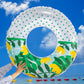 sequin two-color plaid swimming ring adult ins thickened swimming ring new outdoor inflatable armpit ring