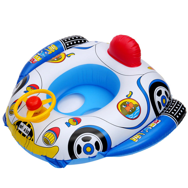 water gun airplane seat children's swimming ring playing in the water cute cartoon baby sitting ring inflatable swimming ring