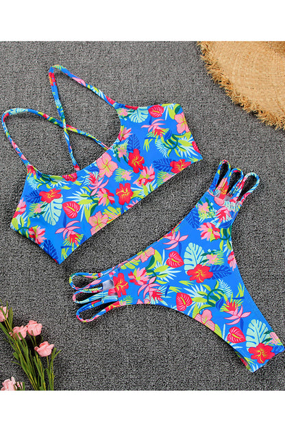 Jhon Peters Women Breathable Lovely Printed Pattern Two Piece Magnificent Swimwear-JPWSW96130