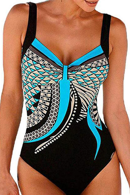 Jhon Peters Women Beautiful Printed Pattern Halter Neck Modern Styled Slim Fit Amazing Swimwear-JPWSWC7200
