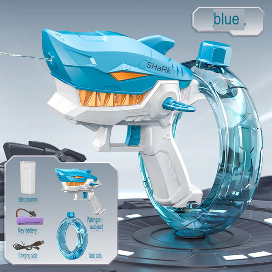 new product electric high-voltage mechanical shark electric water gun children's summer water fighting beach toy