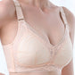 Women Shoulder Strap Lace Up Thin Solid Colored Padded Bra - WBRA101541