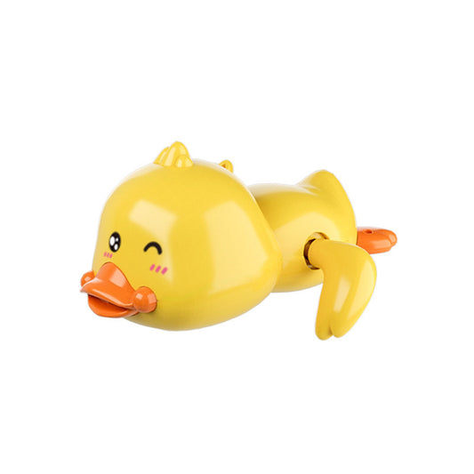 Douyin popular little yellow duck bath toy bathroom spray gun infant shower toy