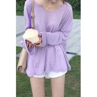 Women Soft Long Sleeve Beach Cover-up - C11958TCSW