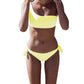 Jhon Peters Women Thick Striped Tie Shoulder Bikini Set-JPSWSC7771
