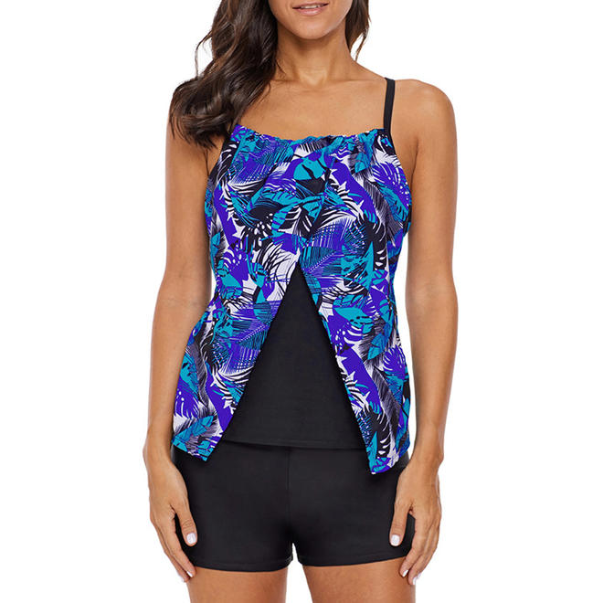 Women Strap Shoulder Floral Printed Summer Beach Lightweight Beautiful Swimwear - C7533USW