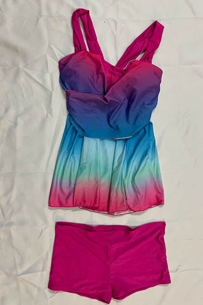 Jhon Peters Women Radiant Strap Deep V-Neck Belly Style Waist Sleeveless Soothing Swimwear-JPWSW116785