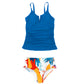 Women  New Floral Print Tankini Set for Women 2 Piece Ruched  Swimwear
