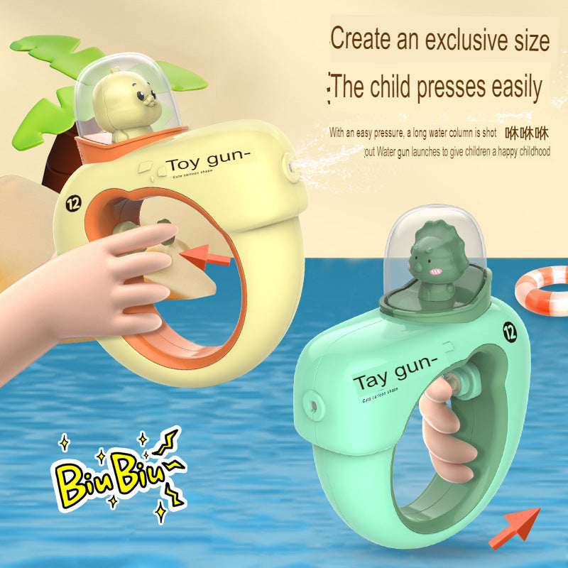 children's circle manual small water gun large capacity water-absorbing high-pressure water gun outdoor toys