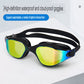 Swimming Goggles Adult Swimming Goggles One-Piece Silicone Large Frame Large Field Of View Swimming Goggles Waterproof Electroplated Goggles