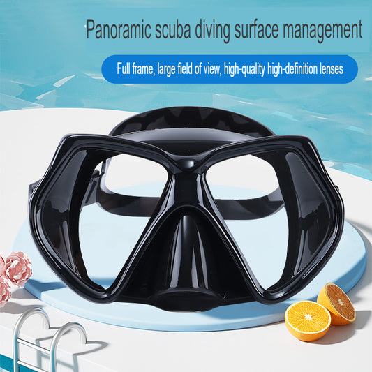 Waterproof And Anti-Fog Free Diving Mask With Large Field Of View High-Definition Light-Transmitting Large Frame Sports Diving Mask