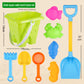 Beach toy set for children to play in the sand and water for babies to play with cassia shovel tools castle bucket