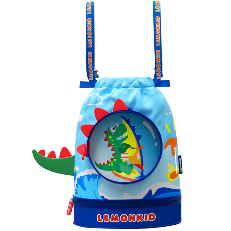 wet and dry separation swimming bag children's waterproof storage bag for boys and girls baby beach bag swimming equipment