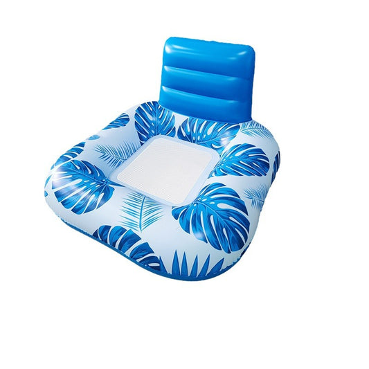 Pool inflatable seat floating row outdoor water backrest clip net seat floating bed leaf inflatable floating row