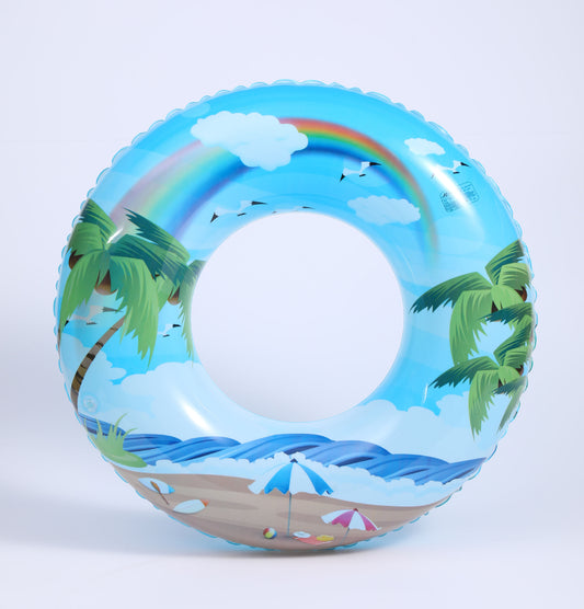 children's cute colorful buoyancy thickened swimming ring water play learning swimming ring