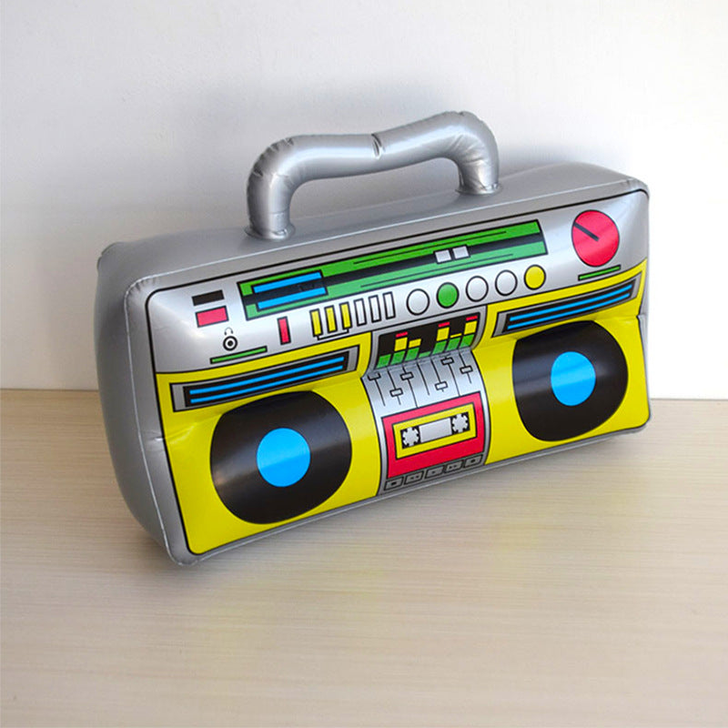 inflatable radio toy PVC inflatable musical instrument party thickened children's toy event props